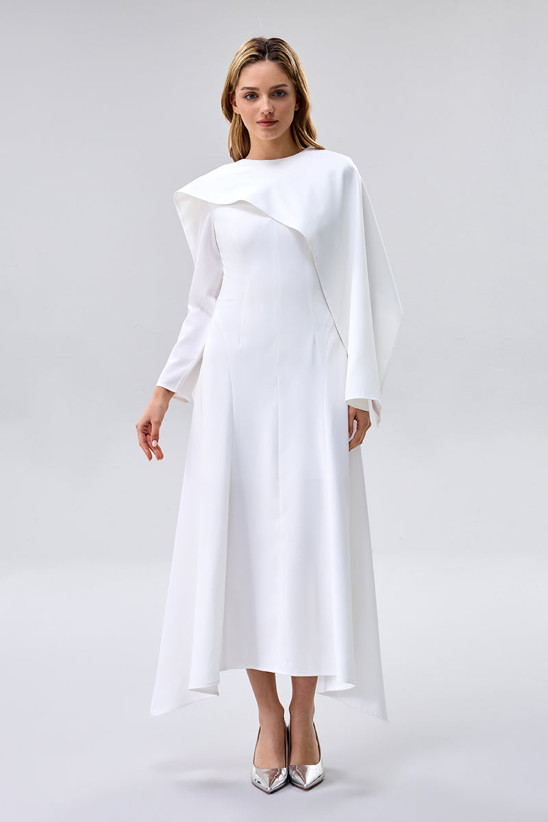asymmetrical cape dress Buy now Asymmetrical Cape Maxi Dress for Women Online