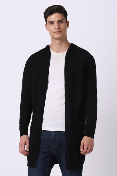 longline knitted cardigan