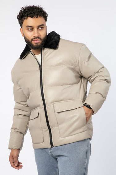 جاكيت بافر رجالي بخامة مبطنة