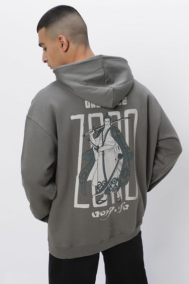 Men Hoodie With Front And Back Prints