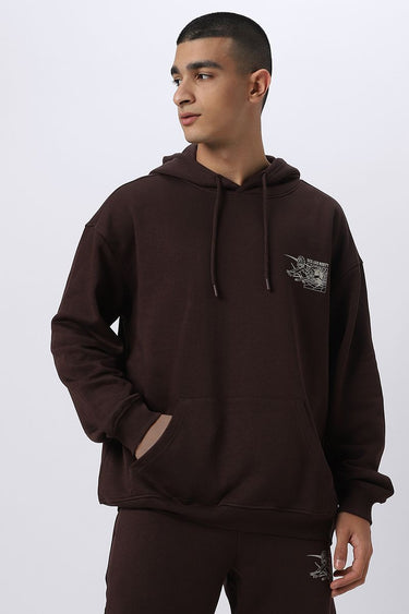 Men Hoodie With Front And Back Prints