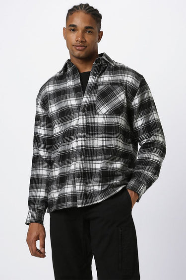 checkered men overshirt