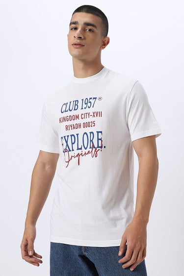 تيشيرت رجالي بطبعة أمامية