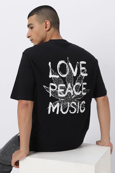 تيشيرت رجالي بطبع أمامية وخلفية