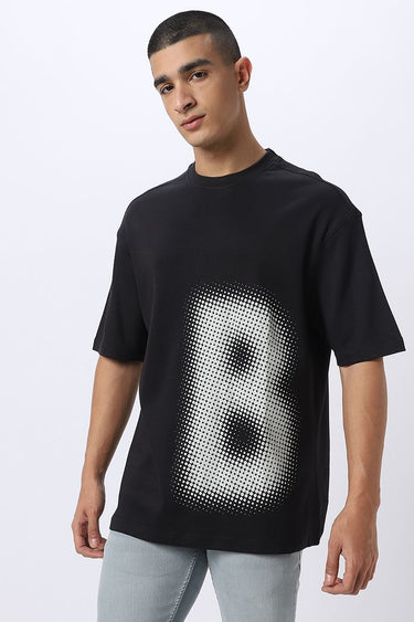 Men T-Shirt With Front And Back Prints