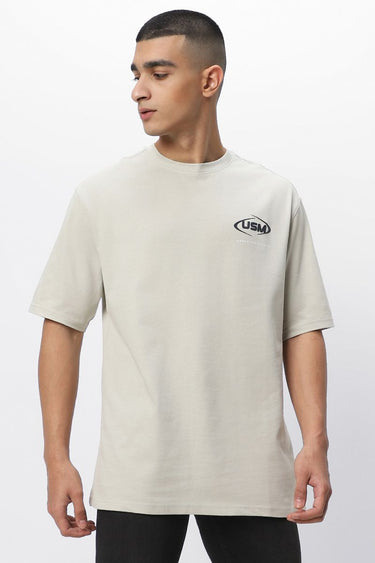 تيشيرت رجالي بطبع أمامية وخلفية