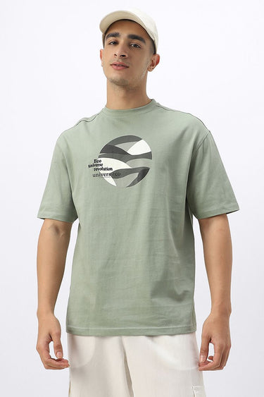 تيشيرت رجالي بطبعة أمامية