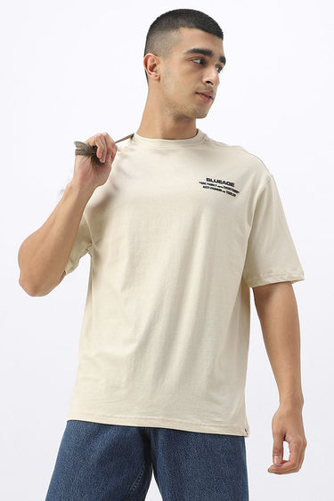 تيشيرت رجالي بطبع أمامية وخلفية