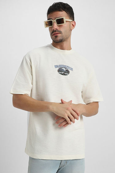 Men'S Casual Short Sleeve T-Shirt With Front Print