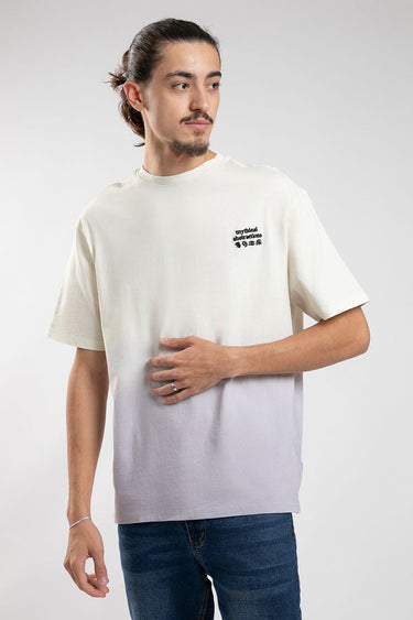 تيشيرت رجالي كاجوال بطبعات أمامية وخلفية