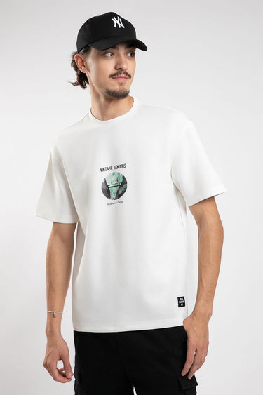 Casual Graphic T-Shirt With Front & Back Prints