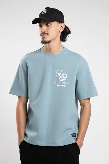 Casual Graphic T-Shirt With Front & Back Prints