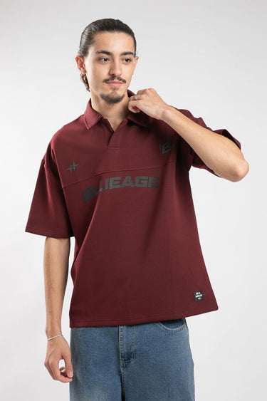 Casual Polo T-Shirt With Front Print