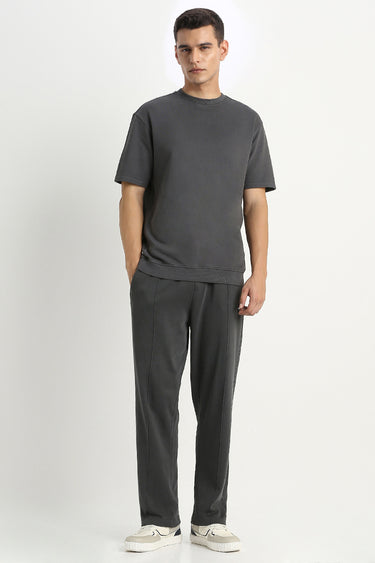 Mens Solid Color Casual Sweatpants  Elastic Waist with Drawstring, Front & Back Pockets