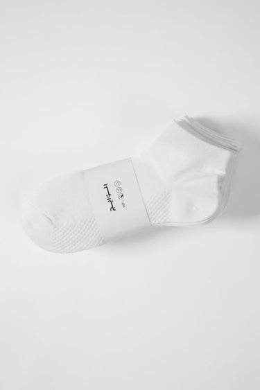 Mens Ankle Socks Set  10 Pairs, Solid Color