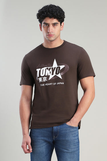 تيشيرت رجالي بطباعة كاجوال