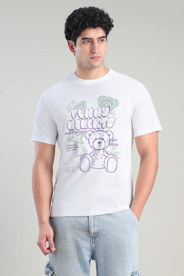 تيشيرت رجالي بطباعة كاجوال