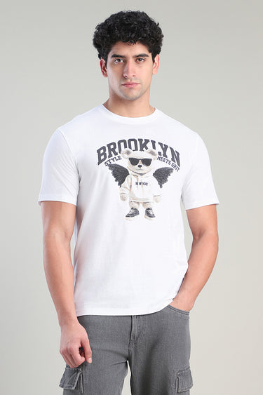 تيشيرت رجالي بطباعة كاجوال