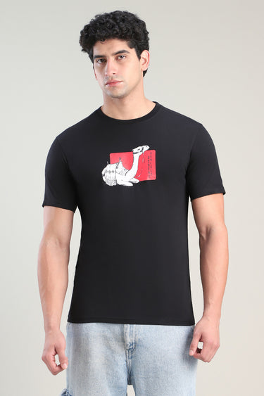 تيشيرت رجالي بطباعة كاجوال