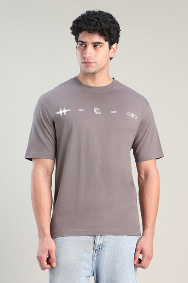 تيشيرت رجالي بطباعة كاجوال