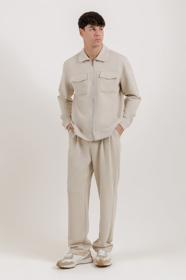 بنطلون أساسي بنسيج منقوش