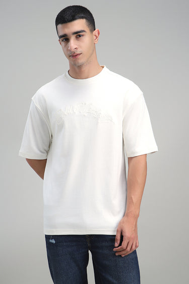 T Shirt with Minimal Embossed Logo