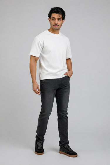 Straight Leg Denim Pants