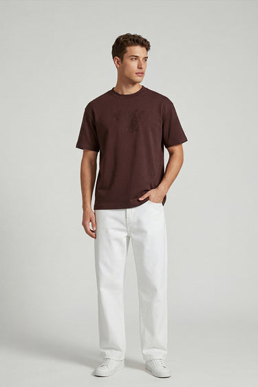 بنطلون جينز بقصة مستقيمة