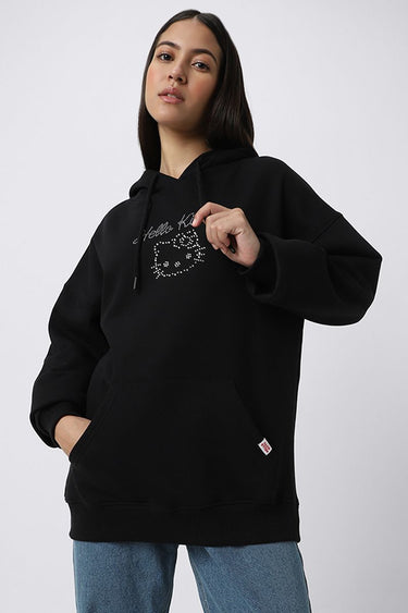 women hoodie with (Hello Kitty) print