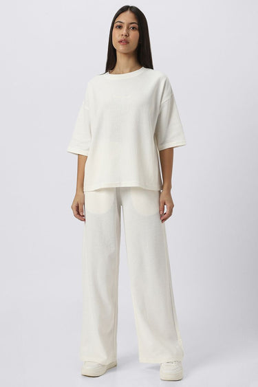 بنطلون نسائي للبيت بنسيج منقوش