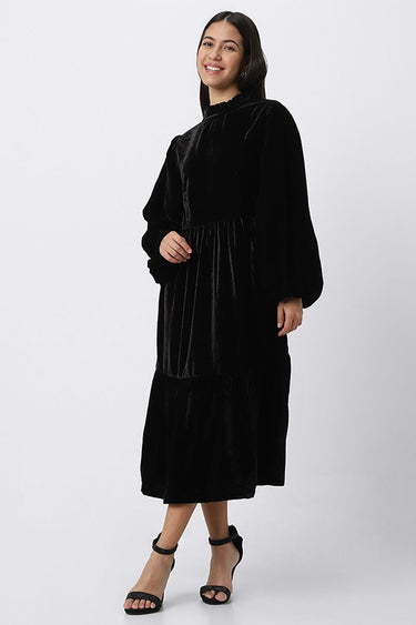 Layered Women Velvet Dress