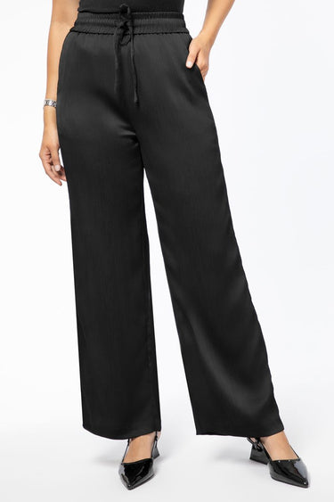 solid colored flowy women pants