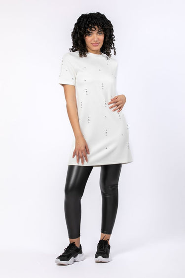 Short Women Evening Dress With Studs