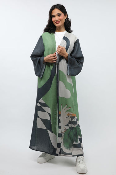 Printed Women Abaya