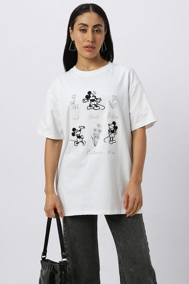 Oversized Women T-Shirt With Front Print