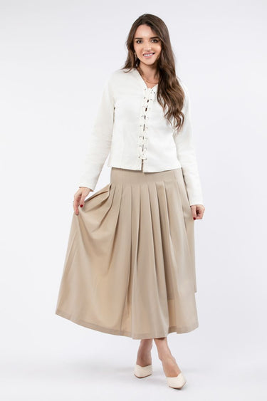 Asymetric Pleated Women Skirt