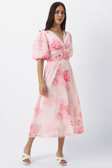 Floral Printed Longline Women Dress