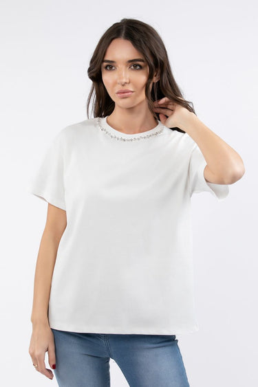 Women Top With Rhinestones