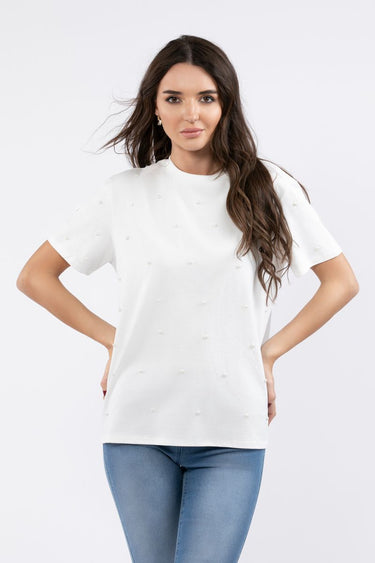 Women Top With Pearly Beads