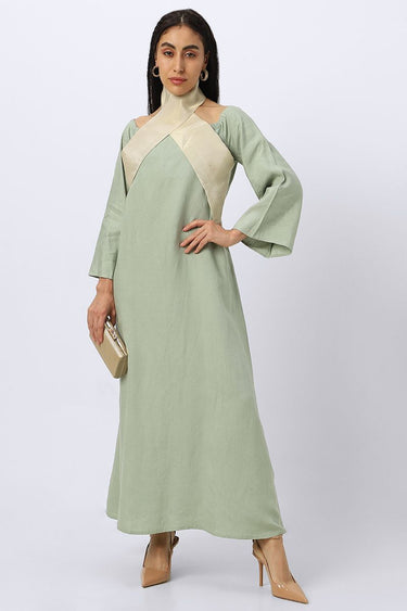 Maxi Women Jalabiya With Wrapped Collar