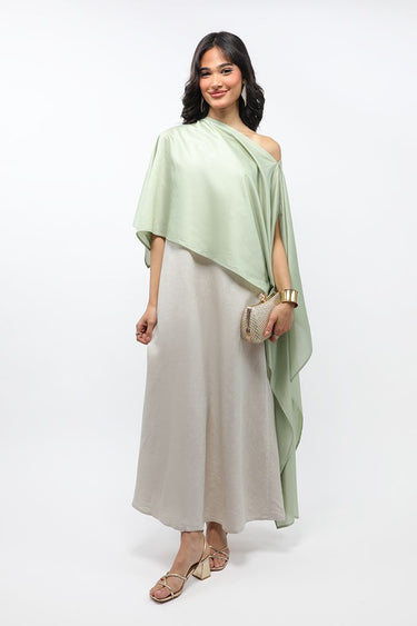 فستان نسائي ماكسي بكتف مكشوف