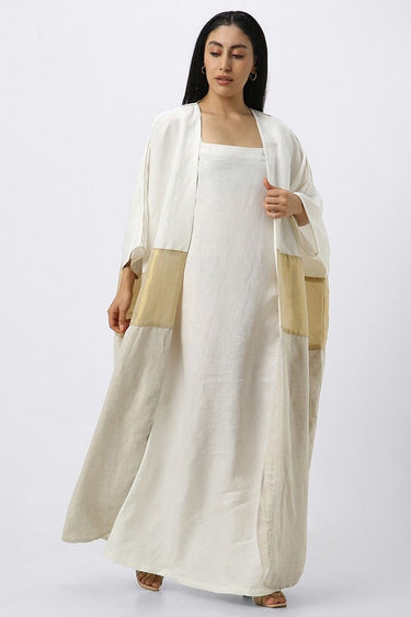 Women Abaya With Contrast Colors