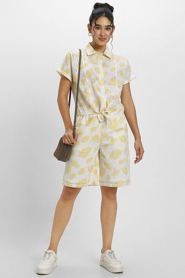 Women'S Summer Shorts - Printed Pattern, Perforated Detail