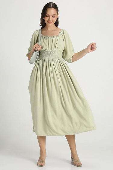 modern vintage dresses online Such a Vintage Find Fit & Flare Dress in Love Notes, Size M