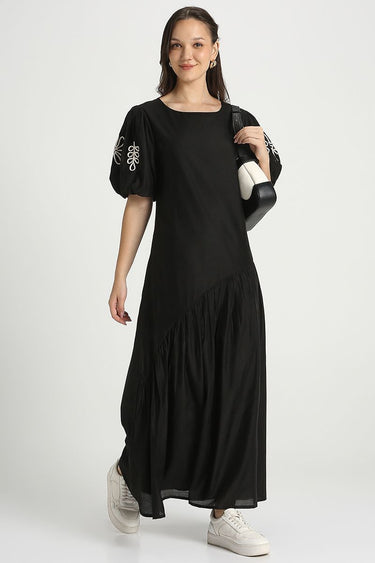 Tropical Sunray Maxi Dress