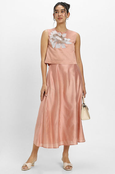 Flowy Longline Women'S Skirt With Pockets