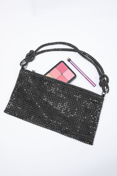 Women Shoulder Bag With Rhinestones