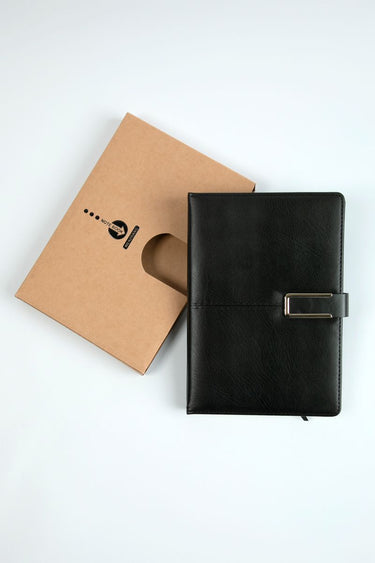Executive Leather Notebook with Magnetic Lock