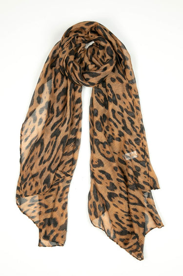 Printed Scarf with Animal Motif