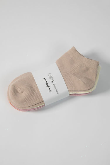 Women's Ankle Socks Set  5 Pairs, Solid Colors, Mixed Colors